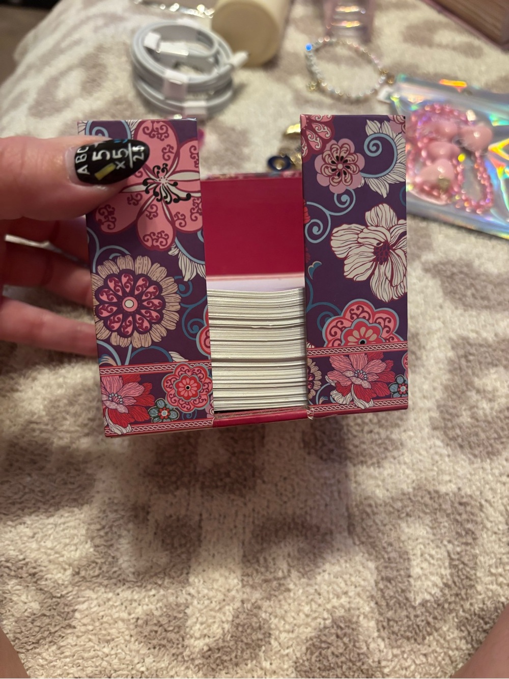 Vera Bradley notes desk cube